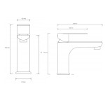 BC-2006 Black Matt Basin Mixer